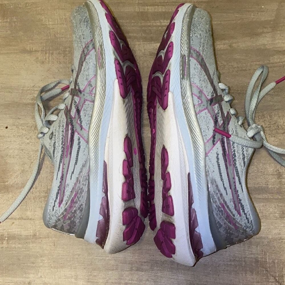 ASICS Gel Kayano 29 Running Shoes Grey Piedmont Grey Purple Orchid Size 8 - Picture 5 of 11
